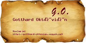 Gotthard Oktávián névjegykártya